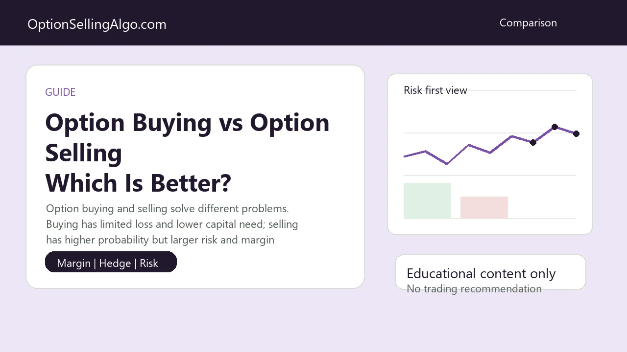 Option Buying vs Option Selling: Which Approach Fits Your Trading Style? with option selling risk, margin, hedge, and strategy context