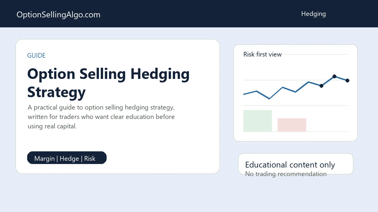 Option Selling Hedging Strategy: How Traders Limit Risk in Short Options with option selling risk, margin, hedge, and strategy context